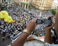 There have been large protests calling for reforms in Egypt