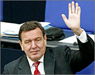 Schroeder led the SPD-Greenscoalition for the past seven years