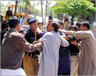 Survivors protested against delays in compensation (File)