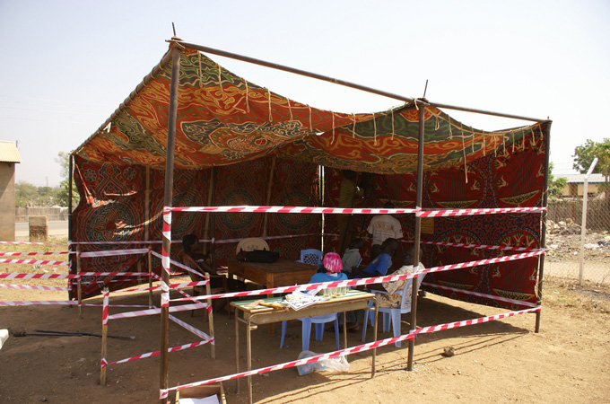 Polling station in south Sudan
