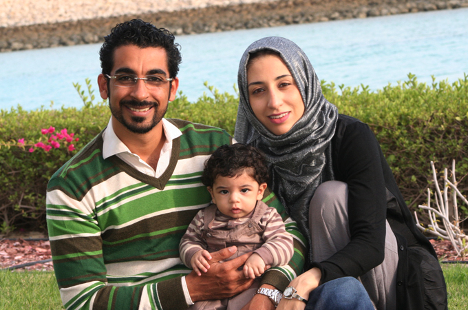 Ala''a Shehabi and family (inside main) Credit: Ala''a Shehabi