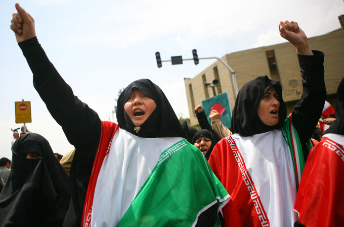 Iran protestors green movement