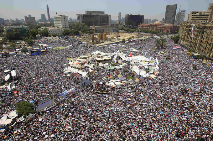 Tahrir Square packed