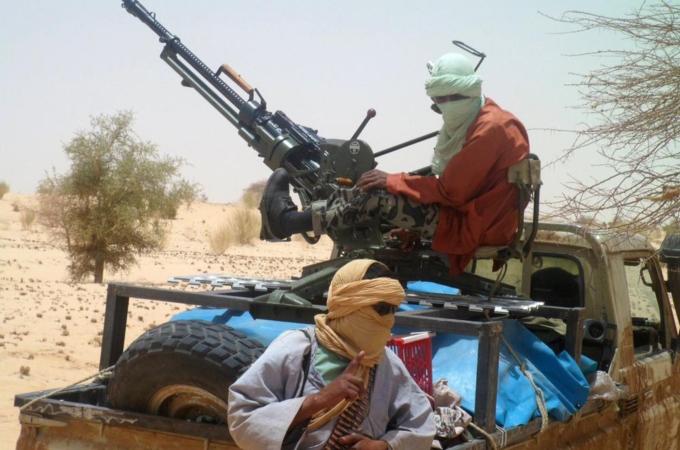 Islamists rebels of Ansar Dine are pictu