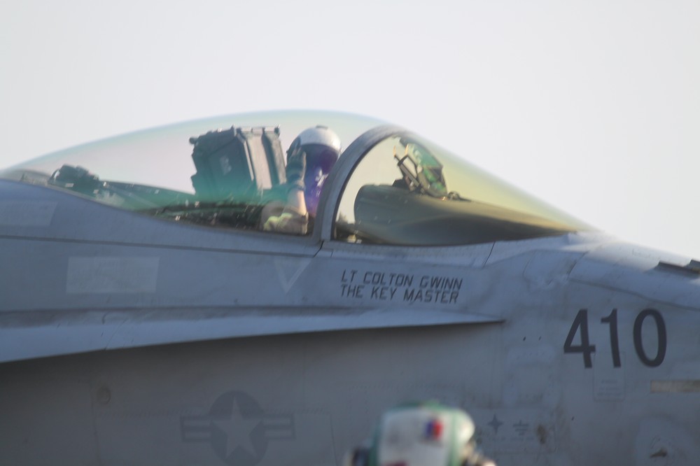 On board the USS Eisenhower