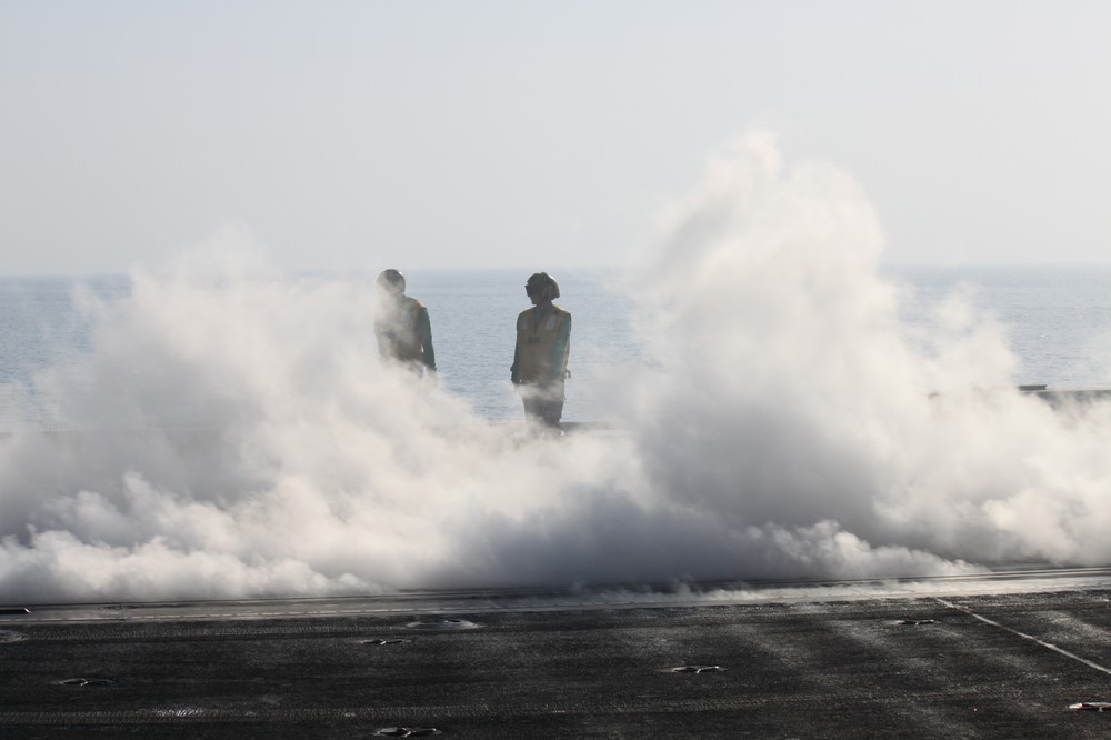 On board the USS Eisenhower