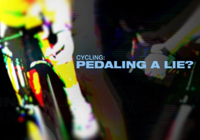 Pedaling a lie - title logo