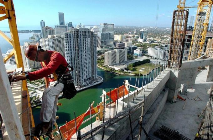 Construction worker Roberto makes his wa