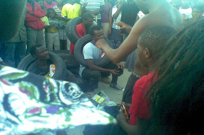 South Africa Necklacing