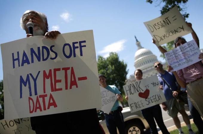 Activists Groups Protest NSA Surveillance Program