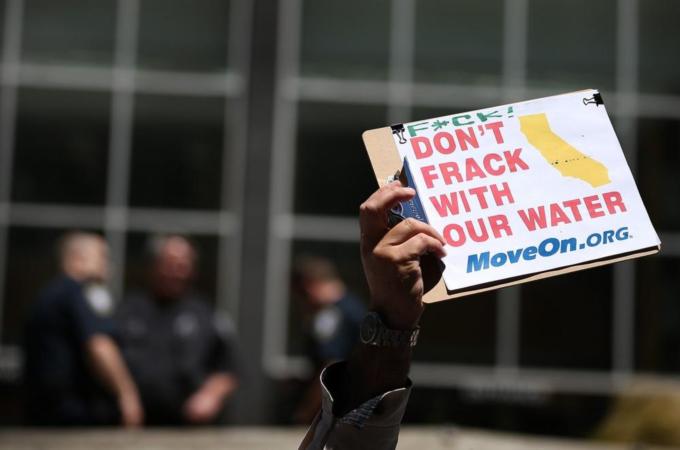 Activists Protest Fracking In California