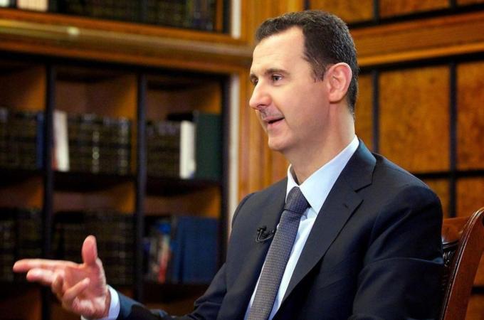 yrian President Bashar al-Assad speaking to Russian television