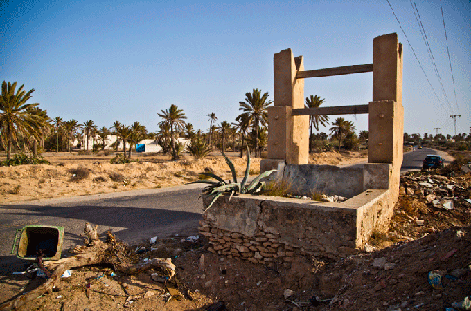 The island of Djerba - an important tourist location - is now covered in garbage dumps [ST McNeil/Al Jazeera]