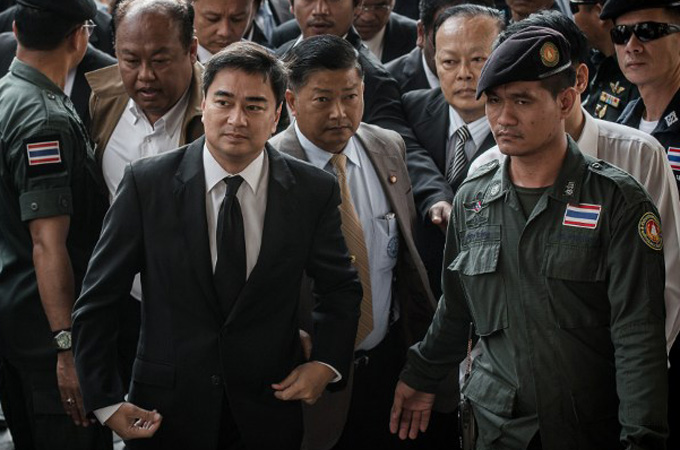 Former Thai prime minister Abhisit Vejjajiva was indicted for murder in connection to a military crackdown [AFP]