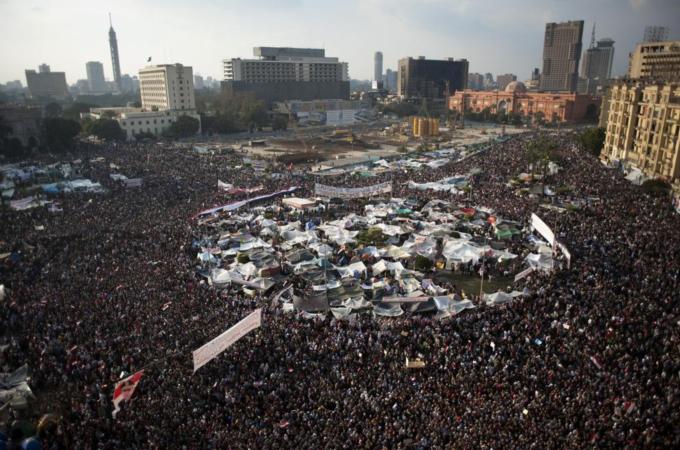 "Uprooting this corrupt system and replacing it with a more inclusive one that provided economic security and dignity for all, was the core demand of the revolutionaries who took to Egypt’s streets in 2011," write the authors [Getty]