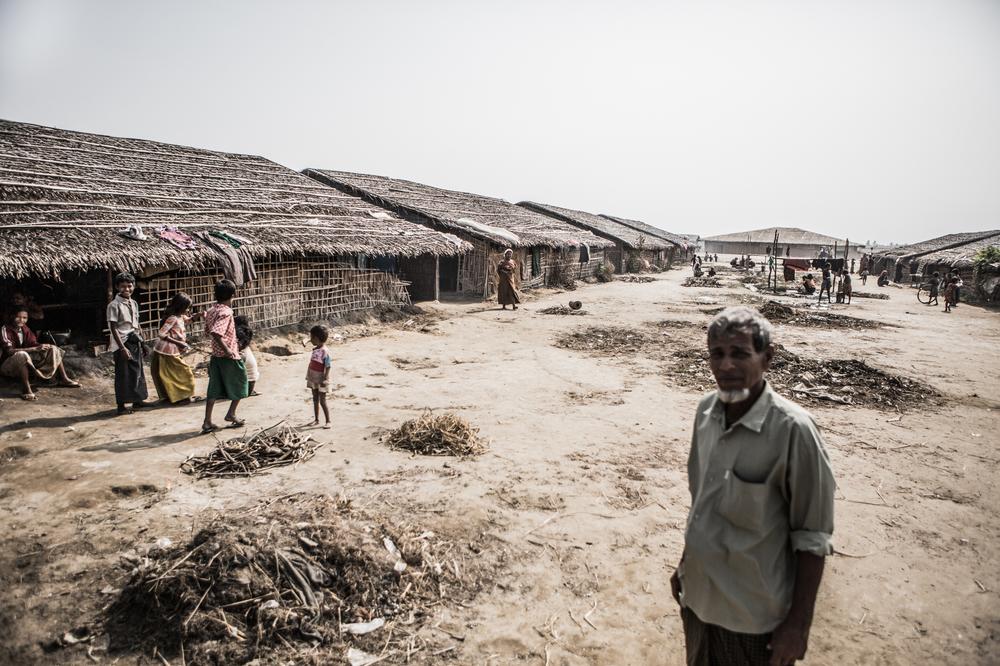 <p>One of the first and largest IDP camps outside of Sittwe, Myanmar, where the first wave of Rohingyans fled when Buddhist mobs began to attack their villages, burning homes to the ground.</p>
