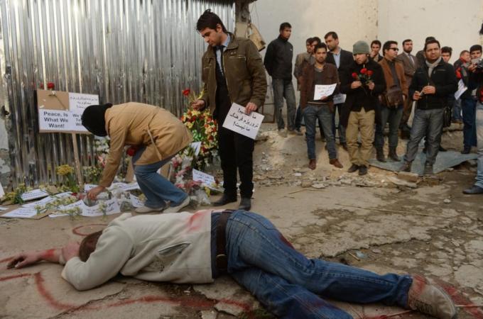 Intent behind anti-terrorism rally called into question for coming after attack in which so many foreigners died   [AFP]