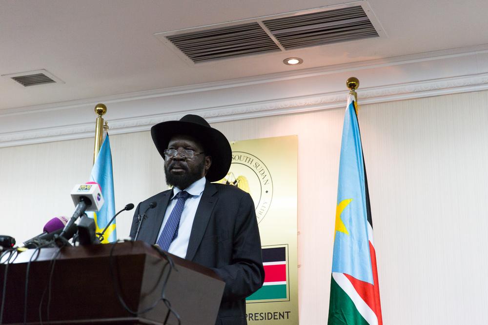 <p>President Salva Kiir announced the recapture of the city of Malakal at a press conference in Juba on Monday.</p>