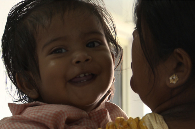 Baby Deep Malik and his family travelled almost 1800km from their village to reach the hospital [Al Jazeera]