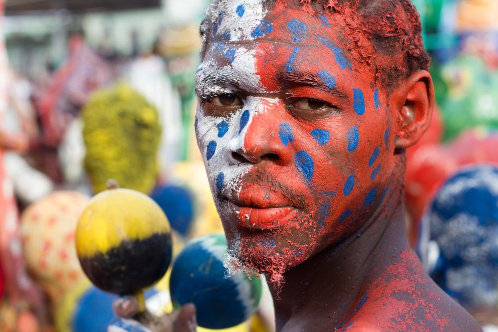 <p>Rara groups perform at the beginning of the Carnival season and continue through Lent until Easter. The musicial genre gives Haitians a chance to celebrate their voodoo beliefs in conjunction with Catholic celebrations.</p>