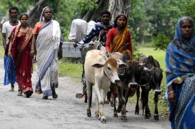 More than 40 homes were set on fire by the attackers [Biju Boro/Al Jazeera]