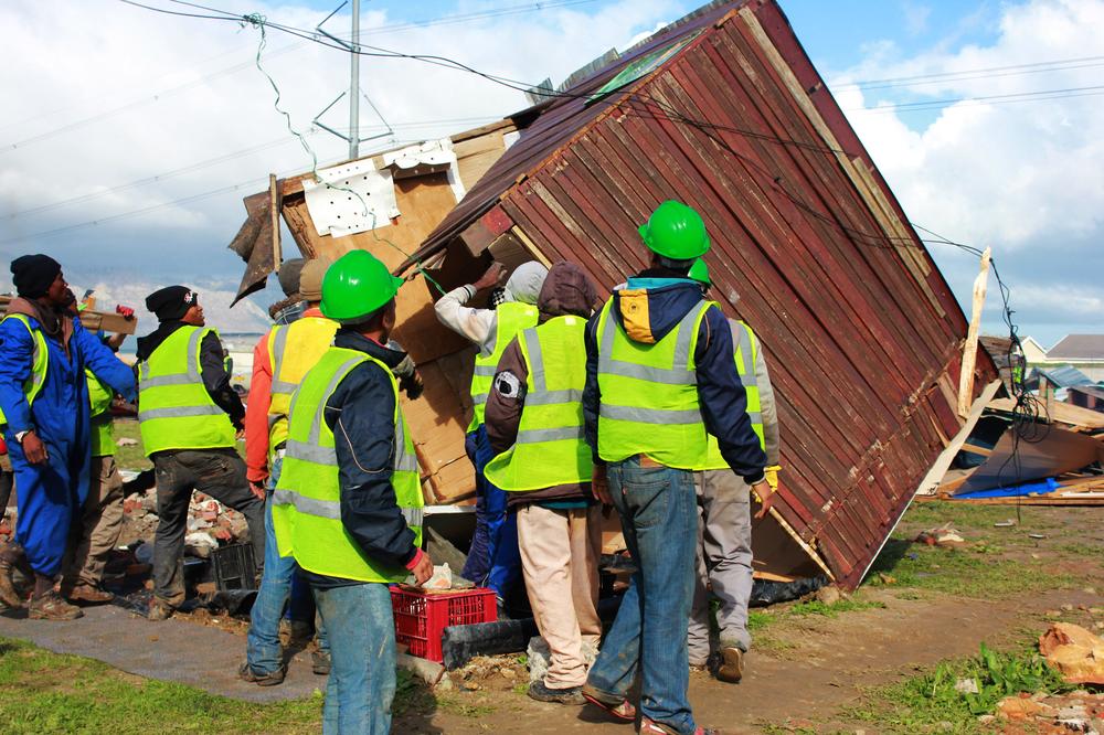 <p>An estimated 223 illegally built structures were destroyed over the past two days, leaving 800 people homeless.</p>