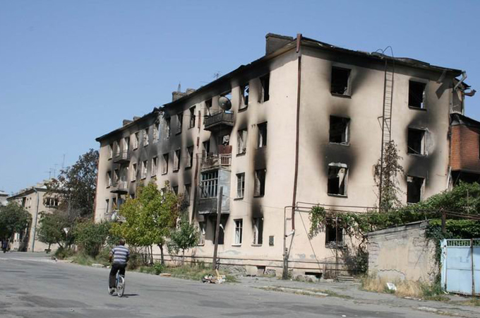 Tskhinvali suffered heavy damage after a brief war between Georgia and Russia in 2008 [Osinform.ru]
