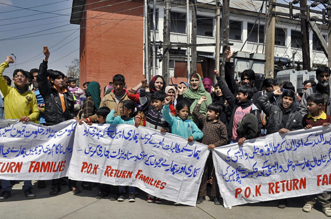 Protests by the families of the former Kashmir rebels have yielded little results [Wasim Khalid / Al Jazeera]