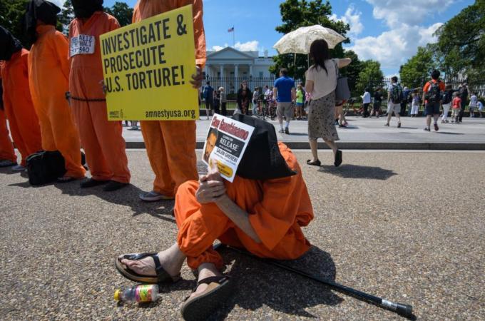 Former Guantanamo detainees have tried to seek justice in a US court [AFP/Getty Images]