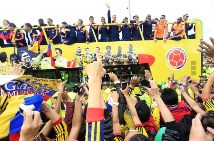 Colombia's football team performance in the World Cup has been applauded at home and abroad [Reuters]