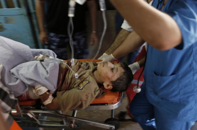 Around 43 percent of Palestinians in Gaza are below the age of 16 [AFP/Getty Images]