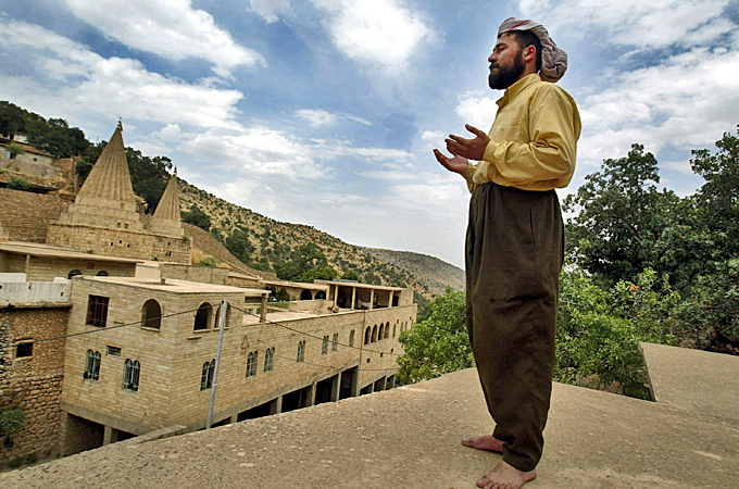 Three-quarters of Sinjar residents are Yazidi, a religion the Islamic State group views as heretic [Getty Images]