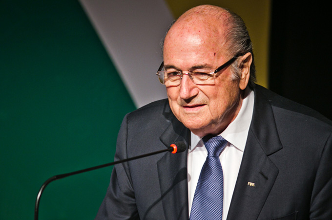 Blatter's compliments were welcomed with applause from officials in Rio de Janeiro [Thiago Dezan/M?dia NINJA]