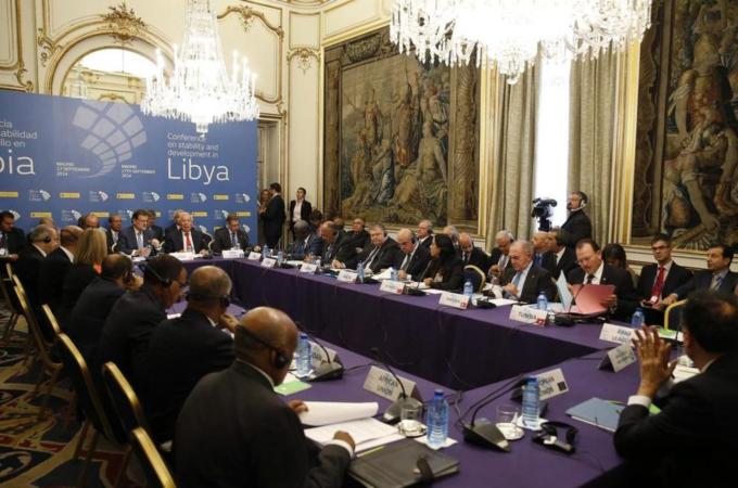 The Madrid conference of Libya's neighbours did not invite representatives of the MLA, write the authors [EPA]