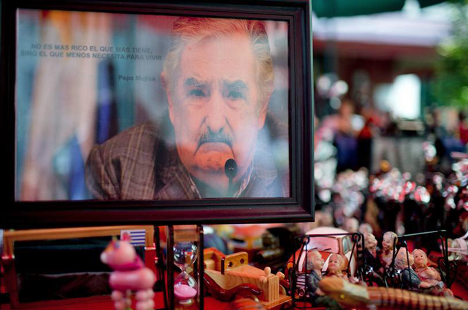 Outgoing President José Mujica, 79, is internationally renowned for his progressive social policies [AP]
