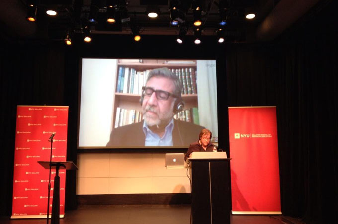 Jordanian British poet and novelist Amjad Nasser was prevented from boarding a US-bound flight [Peter Money]