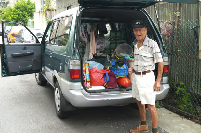 Mr Muchi lived in his car because he couldn't find a landlord willing to rent him a room [Jens Kastner/Al Jazeera]