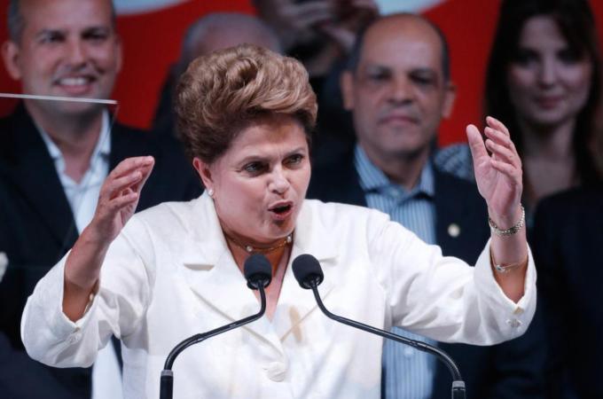Brazilian President Dilma Rousseff was re-elected for a second term in late October [AP] 