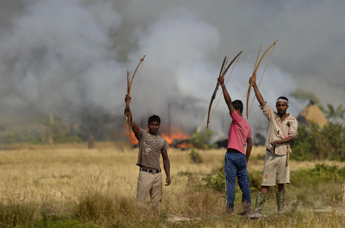 More than 300,000 people have been internally displaced in Assam amid ethnic clashes [Biju Boro/Al Jazeera]