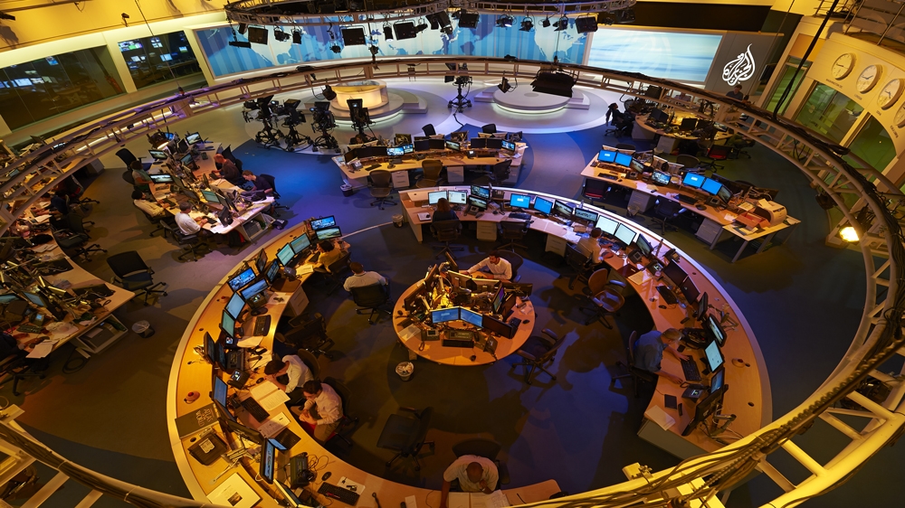 Al Jazeera newsroom