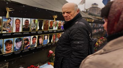 Memorials for 118 victims of the Maidan shootings have been set up around Ukraine [Getty Images]