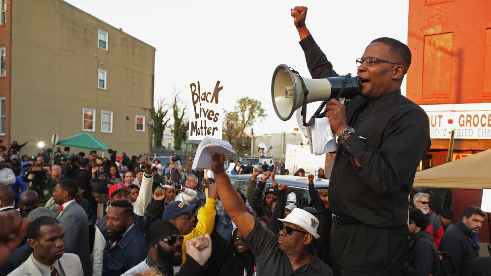 Protesters March in Baltimore Over Death Of Freddie Gray