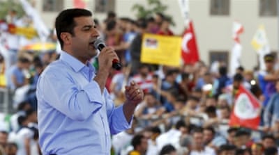 Selahattin Demirtas, co-chairman of the HDP, the pro-Kurdish People's Democracy Party [REUTERS]