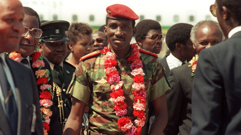 Captain Thomas Sankara, President of Burkina Faso, in August 1986 [Getty]
