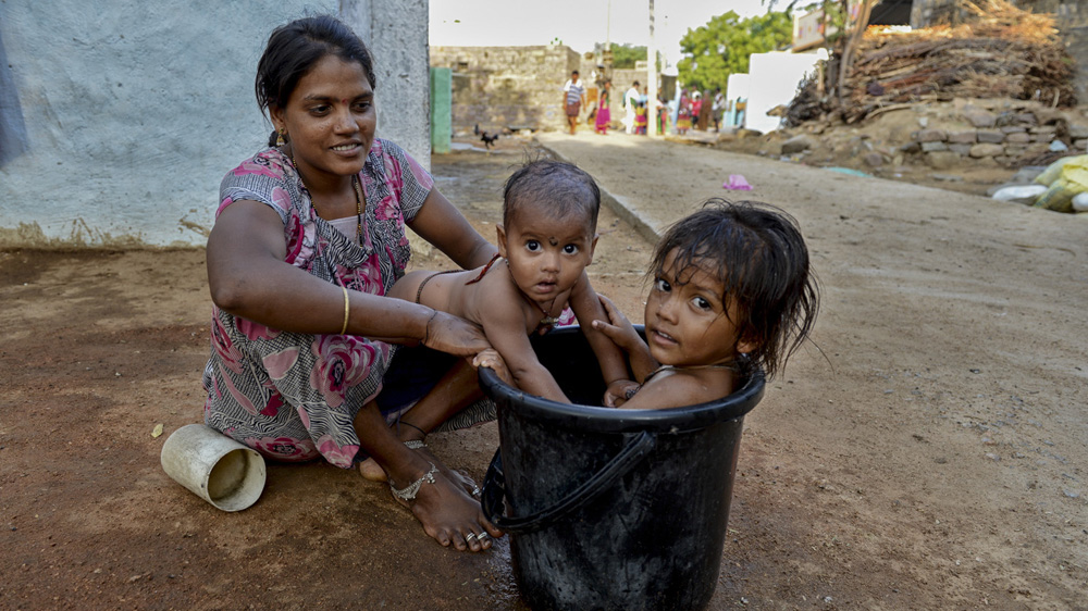 This woman and her family are one of 15 remaining still without a latrine in the village [Zigor Aldama/Al Jazeera]