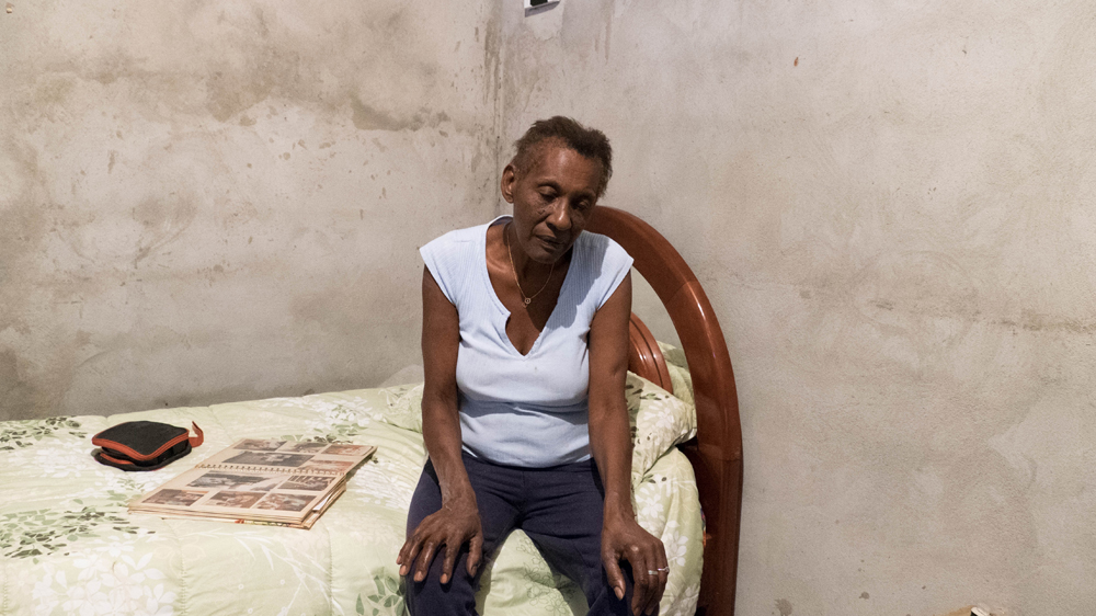 Zilda Maria de Paula's son Luiz was one of the victims of a masscre at a bar outside of Sao Paulo in August [Tommaso Protti/Al Jazeera]