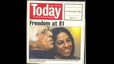 One of Urvashi's favorite pictures, taken with her 