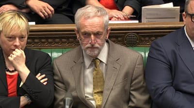 Jeremy Corbyn, the new leader of Britain''s opposition Labour Party takes part in his first Prime Minister''s Questions in the House of Commons in Westminster, London