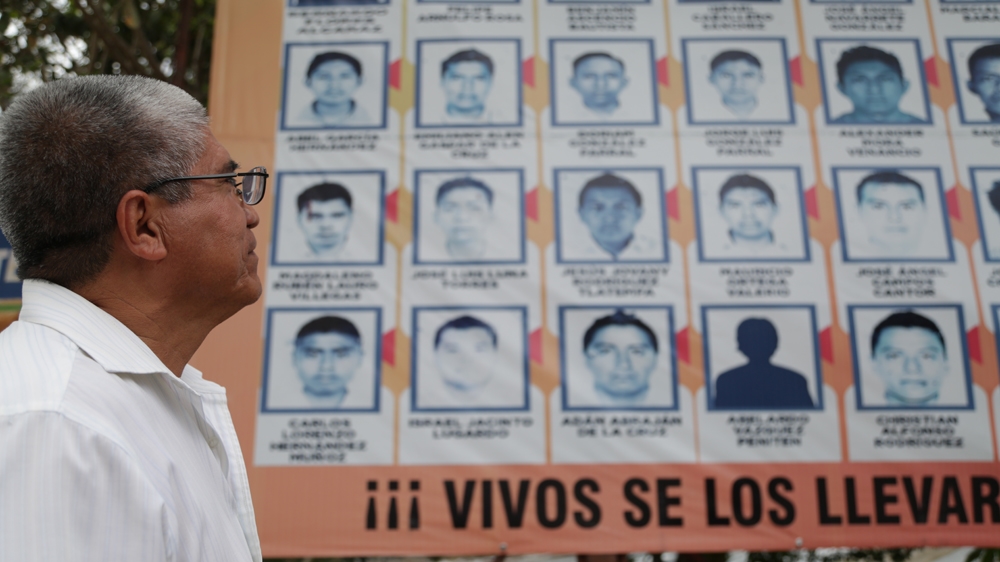 43 students were abducted from Iguala, a city Guerrero state, known as a transport hub for heroin going into the United States [Al Jazeera]