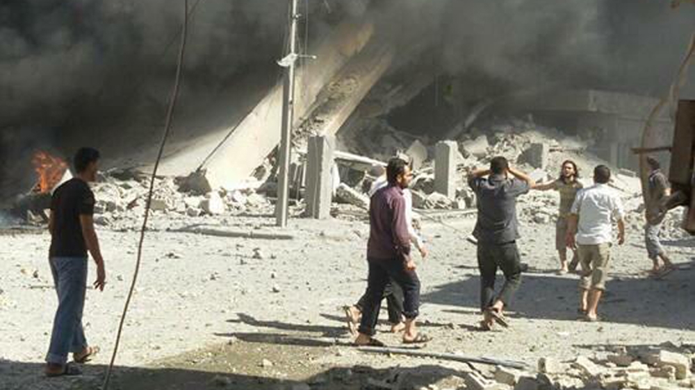 Air strikes Talbiseh Syria